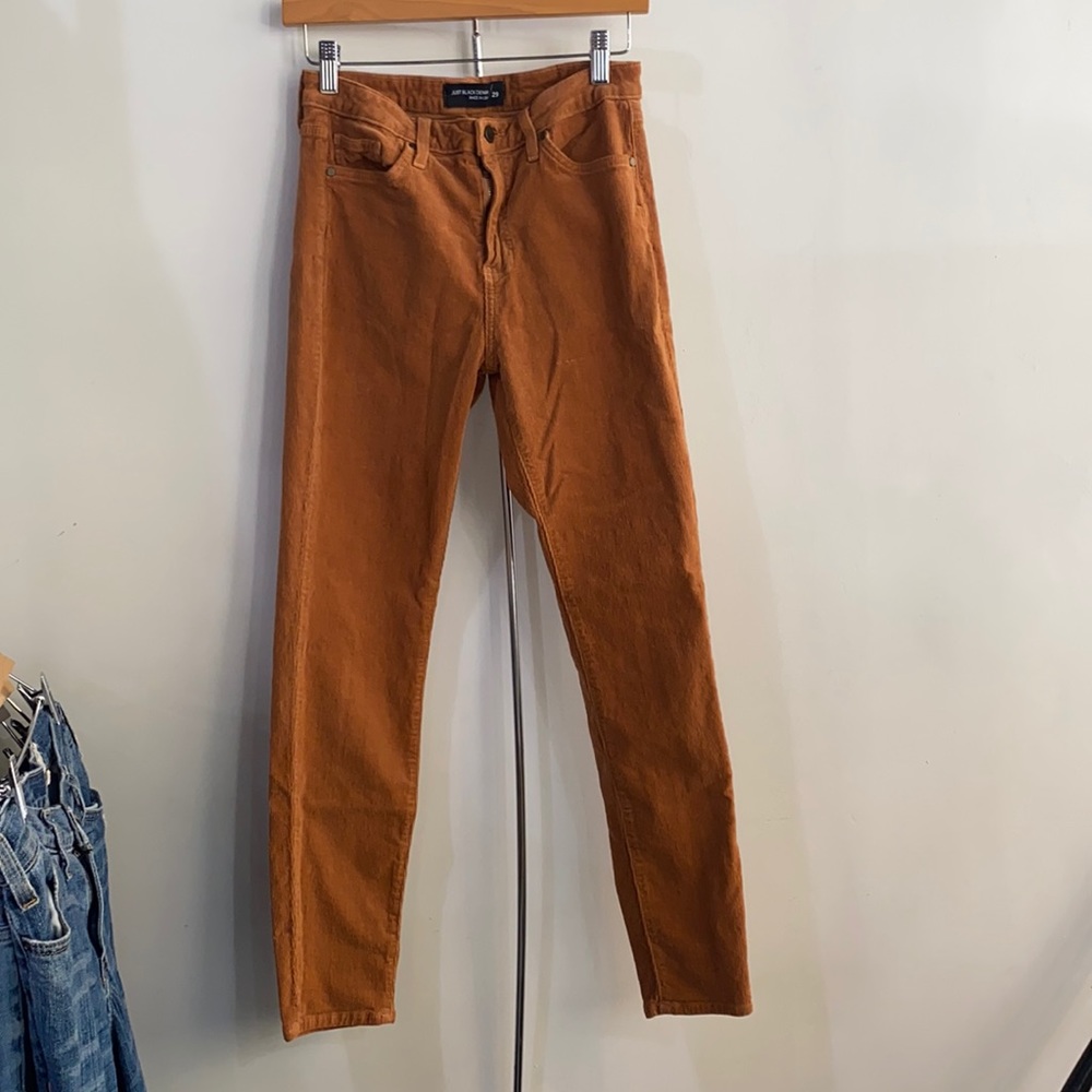 Just Black Denim Orange Skinny Pant